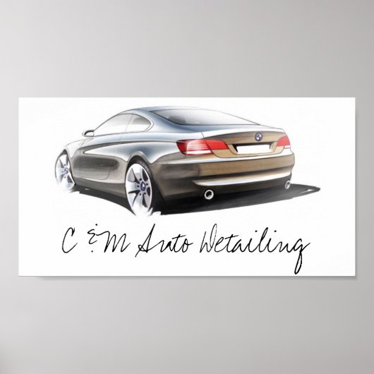 C & M自動詳細ポスター ポスター (正面)