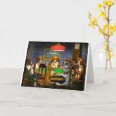 C. M. クーリッジ 犬 ペット ポーカー トランプ ユーモア 運命 カード (黄色い花)