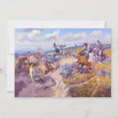 C.M.ラッセルによるタイトなダリーと緩やかなラティゴ サンキューカード (正面)