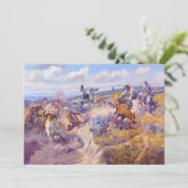 C.M.ラッセルによるタイトなダリーと緩やかなラティゴ サンキューカード (スタンド正面)