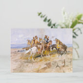 C.M.ラッセルによる白人男性の接近 サンキューカード (スタンド正面)