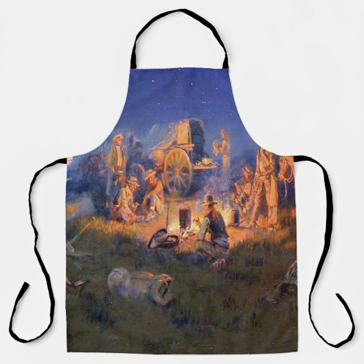 C M Russell Law Kill Lonesome Western エプロン (正面)