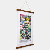 C’Mon Get Happy – Retro Pop Culture Collage 吊り下げ型タペストリー (傾斜あり)