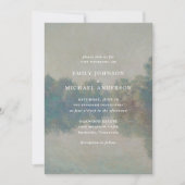 C. Monet, fine art inspired wedding invitation  招待状 (正面)