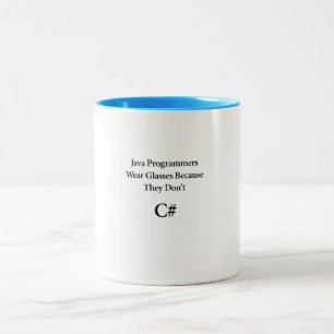 C# .NETソフトウェアプログラマーコーヒー・マグ ツートーンマグカップ
