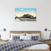 C & NW鉄道倉庫 キャンバスプリント (インサイチュ (寝室))