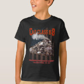 C&OクラスH-8アレゲニー機関車 - アメリカ国旗 Tシャツ (正面)