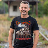 C&OクラスH-8アレゲーニー機関車 - アメリカ国旗 Tシャツ
