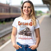 C&OクラスH-8アレゲーニー機関車 - アメリカ国旗 Tシャツ