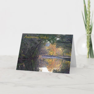 C&O運河の結婚記念日シーン カード