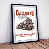 C&O Class H-8 2-6-6-6 Allegheny Steam Locomotive ポスター