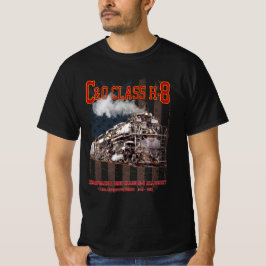 C&O Class H-8 Allegheny Locomotive - American flag Tシャツ
