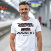 C&O Class H-8 Allegheny Steam Locomotive Profile Tシャツ