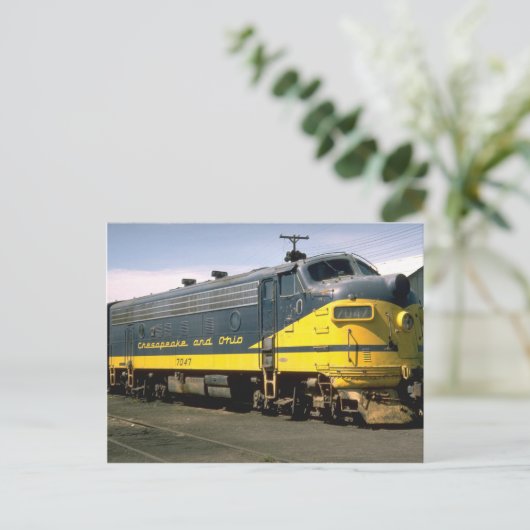C&O EMD F-7A ポストカード (スタンド正面)