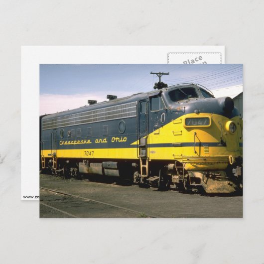 C&O EMD F-7A ポストカード (正面/裏面)
