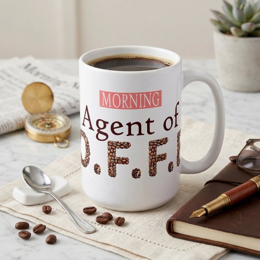 C.O.F.F.E.E.の朝のエージェント コーヒーマグカップ
