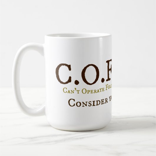 C.O.F.F.E.E. コーヒーマグカップ (左)