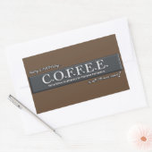 C.O.F.F.E.E. ❤ステッカーアートクリスチャンハート頭字語 長方形シール (封筒)