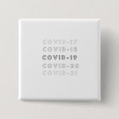 c o v i d 缶バッジ (正面)