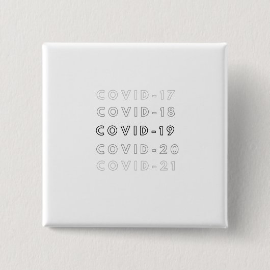 c o v i d 缶バッジ (正面)