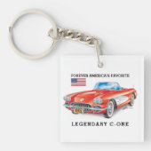  C-ONE AUTOMOBILE ART キーホルダー (正面)