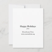 C&P古いスタイル活版印刷プレスカード サンキューカード (裏面)