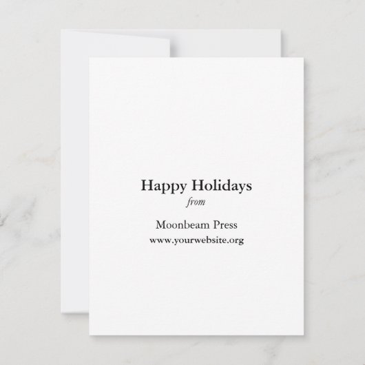 C&P古いスタイル活版印刷プレスカード サンキューカード (裏面)