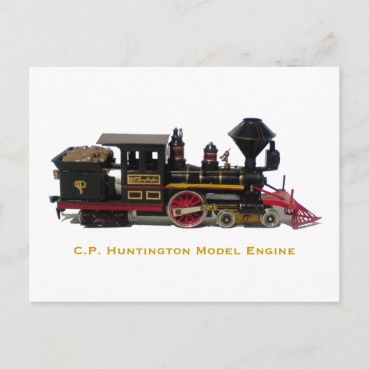 C.P. Huntingtonモデルエンジンポストカード ポストカード (正面)