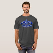 C.P. Life (デザイン1) ダークTシャツ Tシャツ (正面フル)