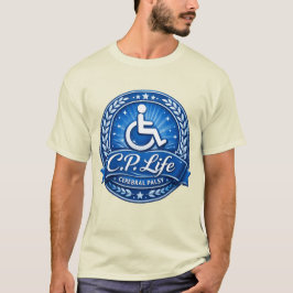 C.P. Life - 脳性まひデザイン Ver.1 Tシャツ