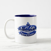 C.P. Life - 脳性まひ コーヒーマグ デザイン1 ツートーンマグカップ (左)