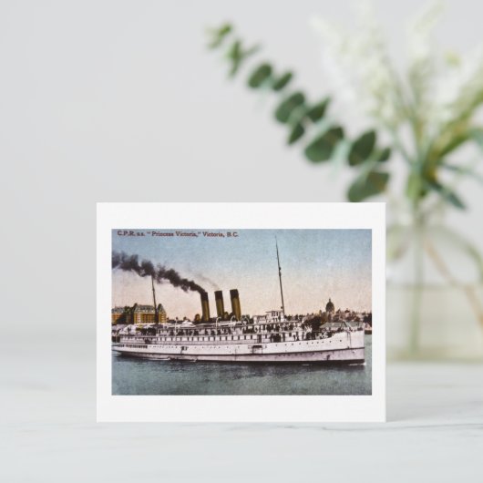 C.P.R.、s.「プリンセス・ビクトリア」、ビクトリアB.C. ポストカード (スタンド正面)