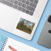 C. Pissarro – ルベシエンヌ島の風景（秋） シール (ノートパソコンとiPhone)