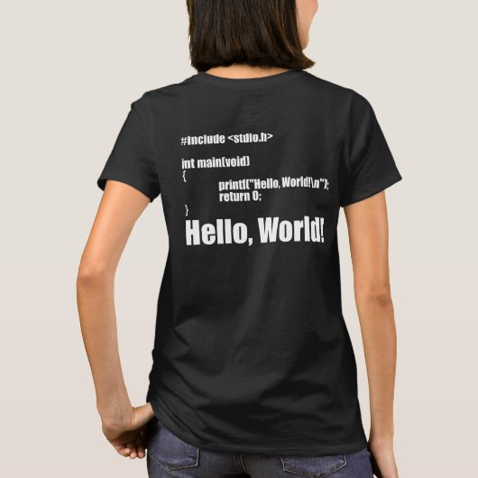 C_PROGRAMMING_LANGUAGE Tシャツ (裏面)
