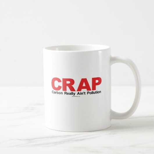 C.R.A.P. カーボンは実際に汚染ではないです コーヒーマグカップ (右)
