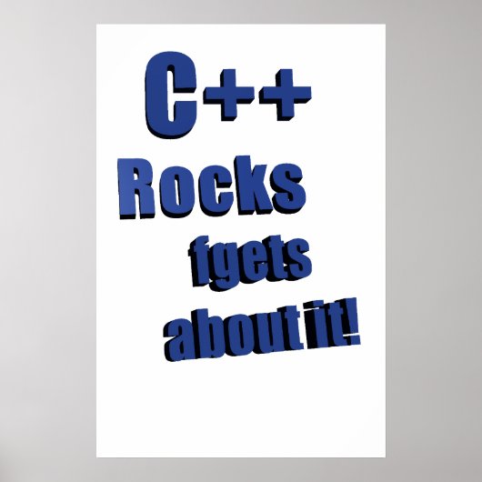 C++ Rocks FGet About It ポスター (正面)