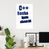C++ Rocks FGet About It ポスター (ホームオフィス)