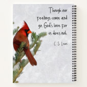 C.S.ルイス付きスパイラルノートブック引用文 ノートブック (裏面)