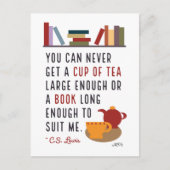 C.S.ルイス茶と書籍の文芸本誌 ポストカード (正面)