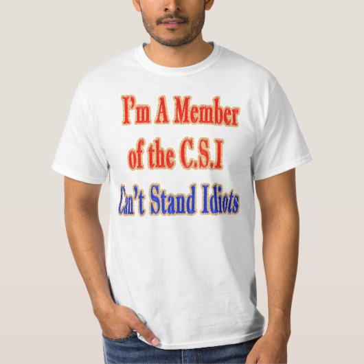 C.S.Iの馬鹿のTシャツのメンバー Tシャツ (正面)