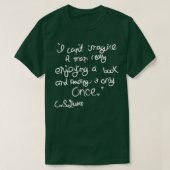 C S Lewis on Books Tシャツ (デザイン正面)
