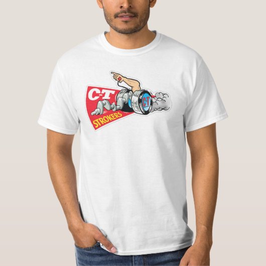 C-TストローカーズドラッグレースTシャツ Tシャツ (正面)