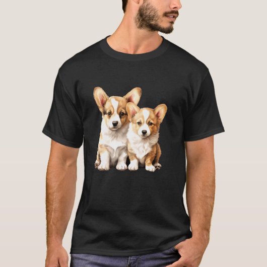 C:\Users\Administrator\Downloads\Corgi 2\コーギーの子犬 Tシャツ (正面)