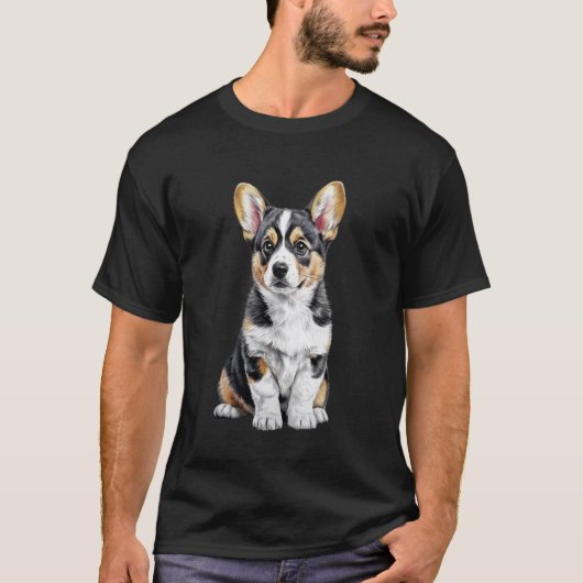 C:\Users\Administrator\Downloads\Corgi 2\コーギーの子犬 Tシャツ (正面)