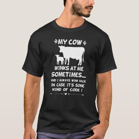 C:\Users\Administrator\Downloads\Cow 1\私の牛のウィンク Tシャツ (正面)