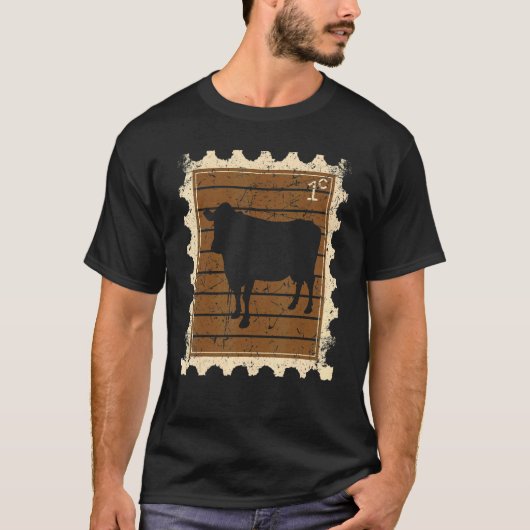 C:\Users\Administrator\Downloads\Cow 1\郵便切手 Tシャツ (正面)
