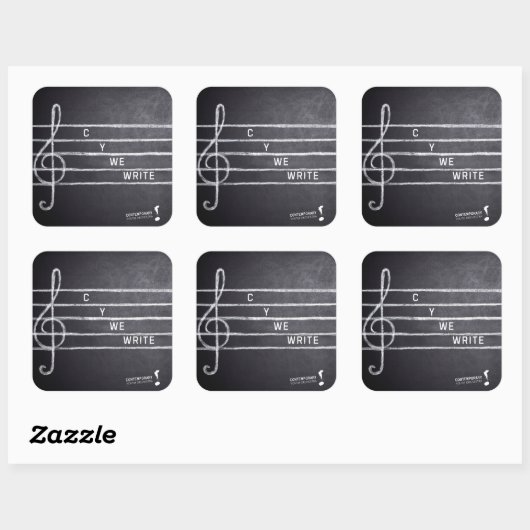 C Y We Write Sticker スクエアシール (シート)