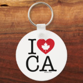 CAが大好き | アイラブカナダキーチェカスタムーン キーホルダー (正面)