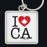 CAが大好き | I Love Canada パーソナライズされた Keychain キーホルダー<br><div class="desc">レトロなタイポグラフィとメープルリーフのハートアクセントを備えた、このカスタマイズ可能な「I Love CA」キーチェーンでカナダをどれだけ愛しているか皆に知らせよう。カナダに対するプライドと愛を示すのに最適な方法。名前を追加してパーソナライズする。その他の国、州、地方、都市が利用可能である。</div>