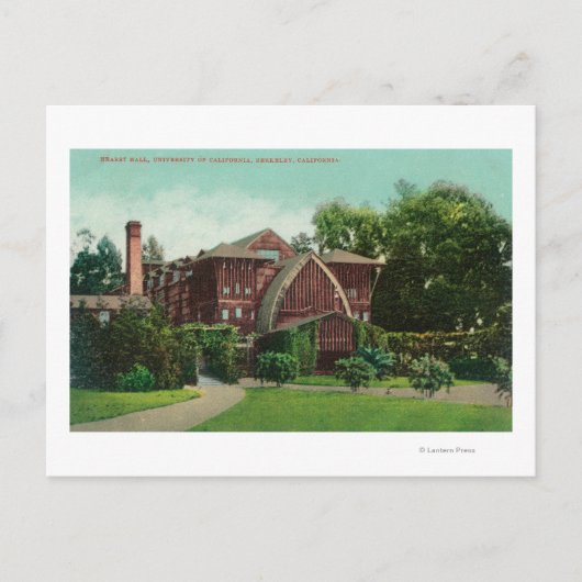 CAのハーストホールの外観 ポストカード (正面)